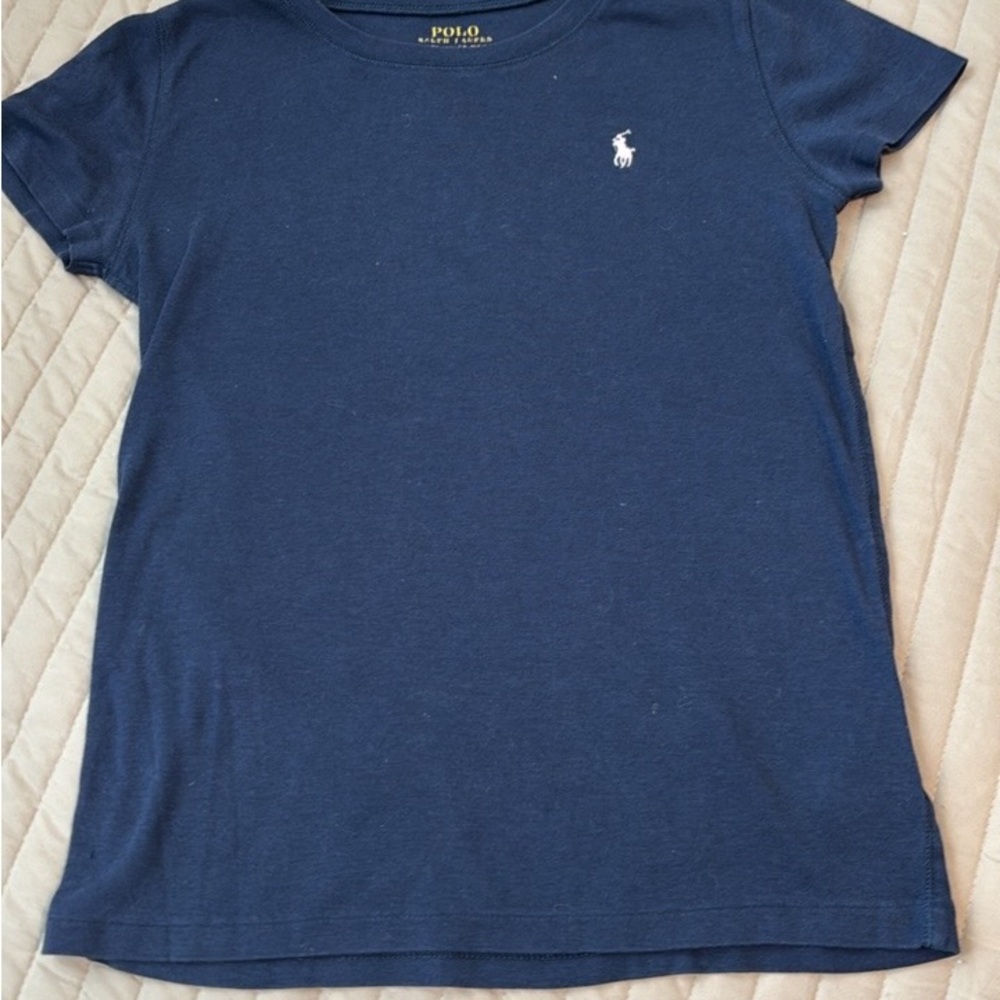Polo by Ralph Lauren Navy Short-Sleeve Tee with White Logo
